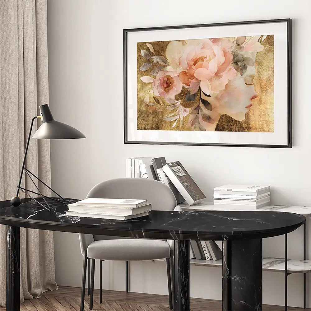 Gilded Bloom Framed Art Print Gilded Bloom Framed Art Print wall art product Svetlana Aleynikova
