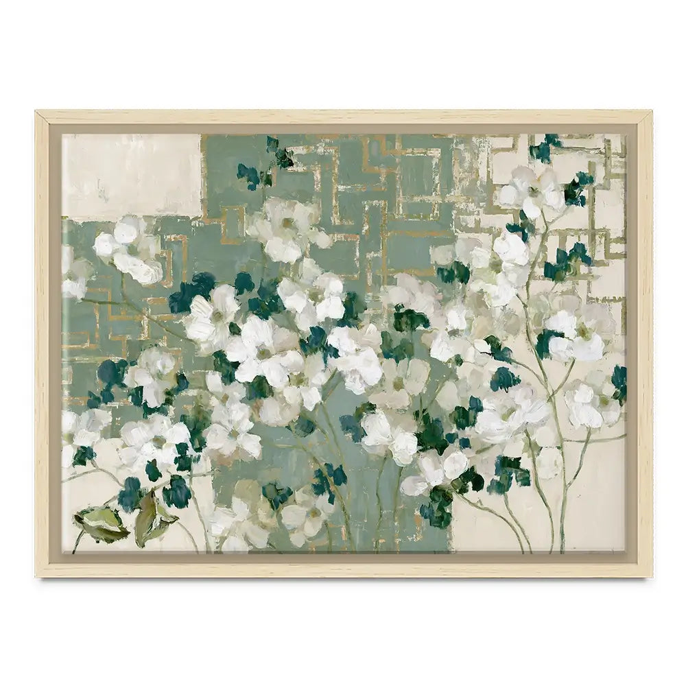 Gilded Maze Blooms Canvas Print Gilded Maze Blooms Canvas Print wall art product Chromatic Storm Studio