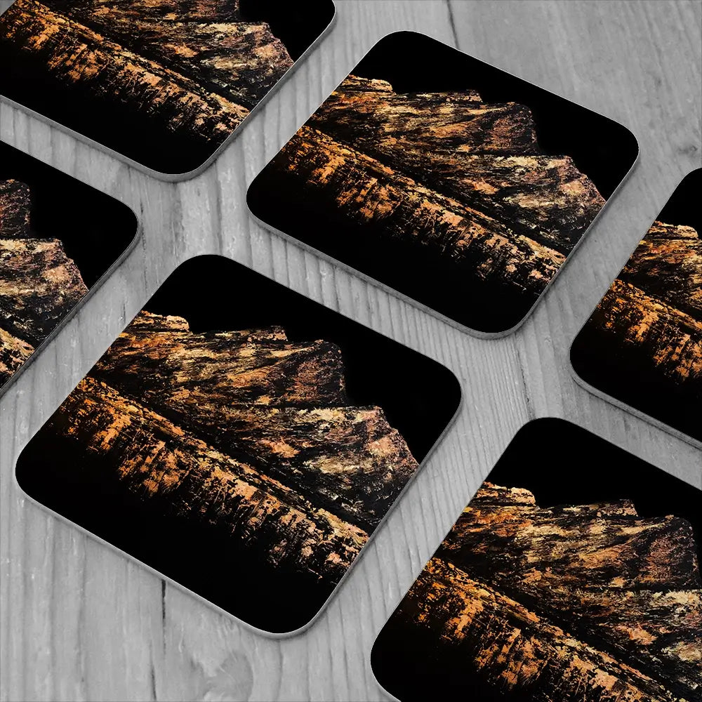 Gilded Peaks Coaster Set Gilded Peaks Coaster Set wall art product Osnat Tzadok