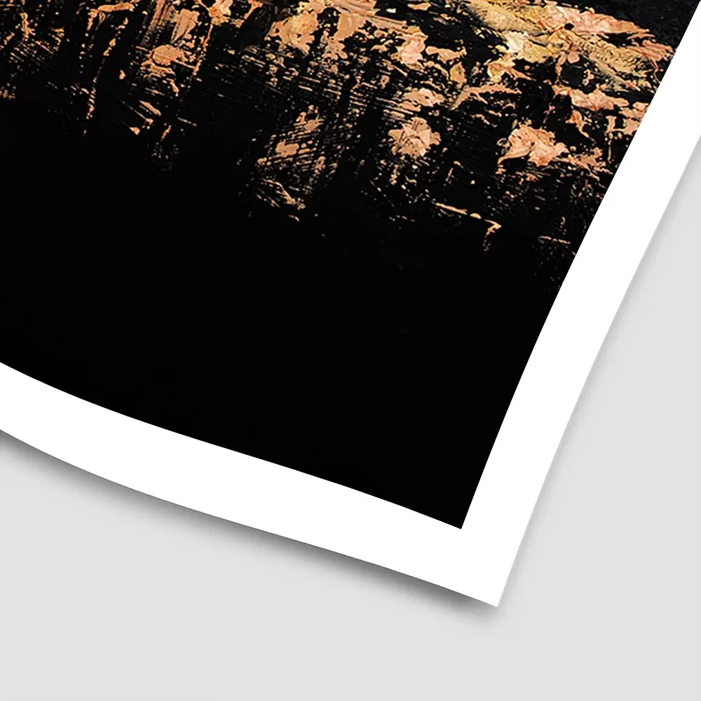 Gilded Peaks Square Art Print Gilded Peaks Square Art Print wall art product Osnat Tzadok