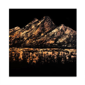 Gilded Peaks Square Canvas Print Gilded Peaks Square Canvas Print wall art product Osnat Tzadok