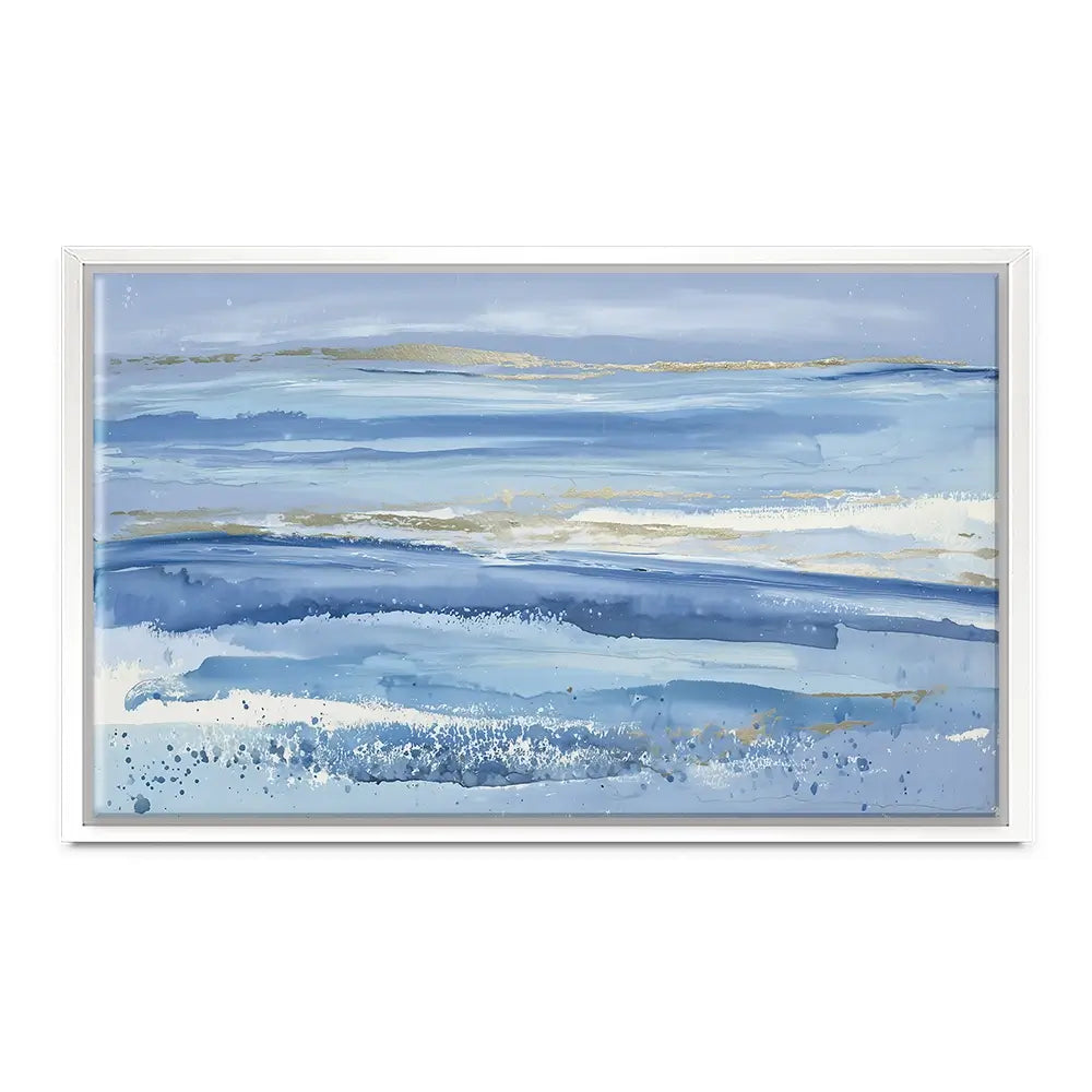 Gilded Sea Horizon Canvas Print Gilded Sea Horizon Canvas Print wall art product Chromatic Storm Studio