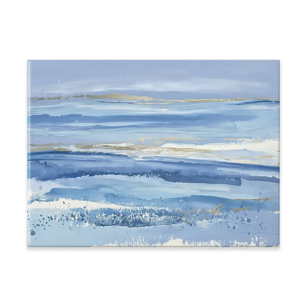 Gilded Sea Horizon Canvas Print Gilded Sea Horizon Canvas Print wall art product Chromatic Storm Studio