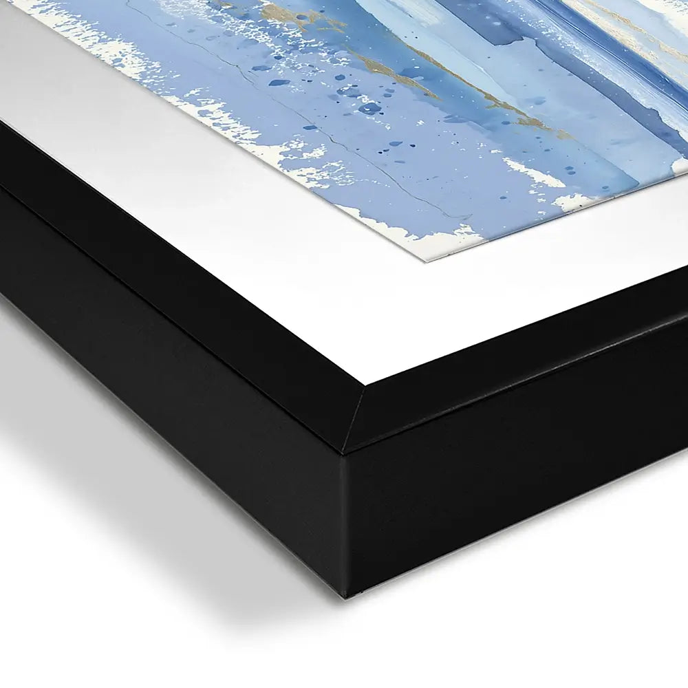 Gilded Sea Horizon Framed Art Print Gilded Sea Horizon Framed Art Print wall art product Chromatic Storm Studio