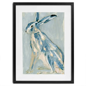 Gilded Star Hare Portrait Framed Art Print Gilded Star Hare Portrait Framed Art Print wall art product Chromatic Storm Studio