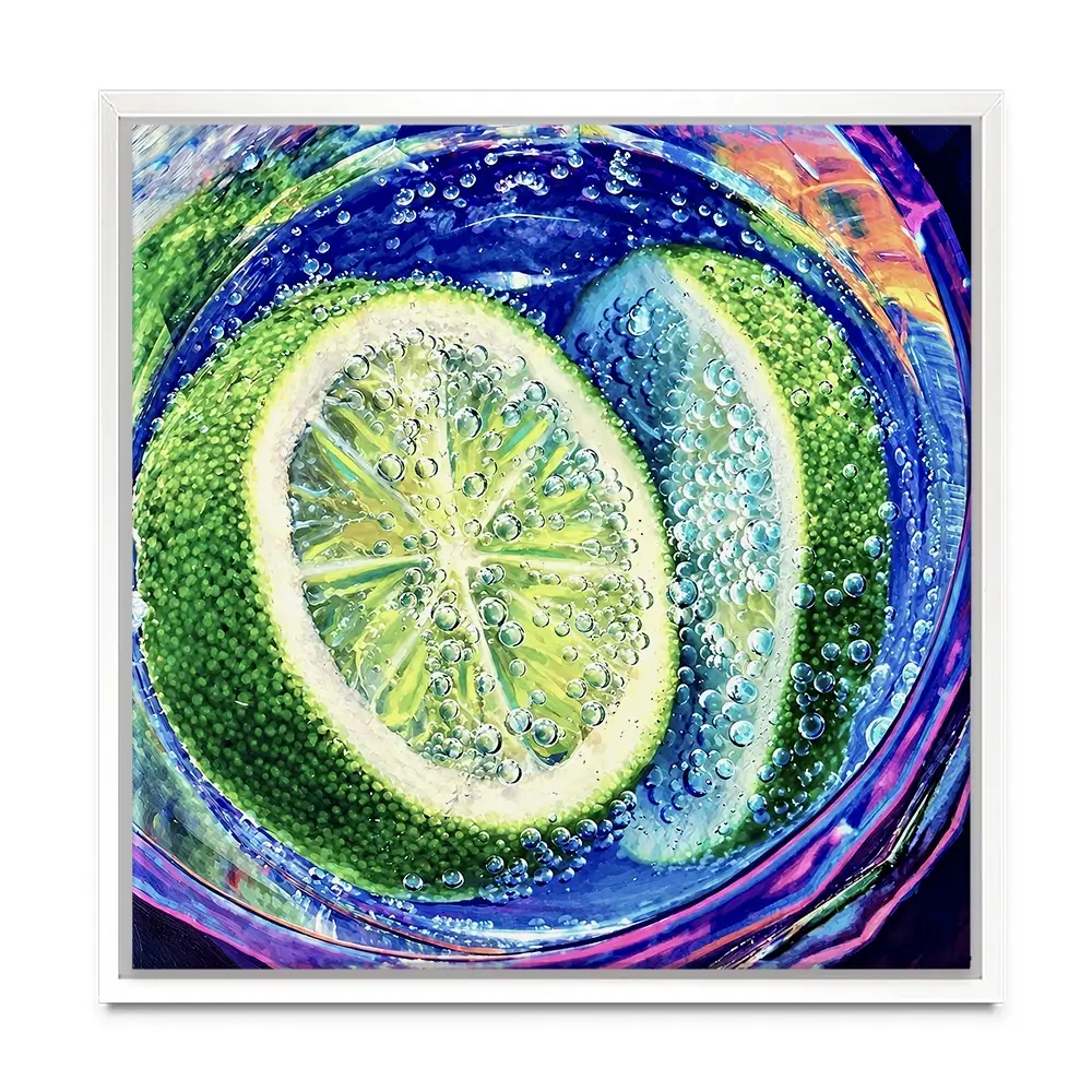 Gin And Tonic Cocktail Square Canvas Print Gin And Tonic Cocktail Square Canvas Print wall art product David Alexander Elder