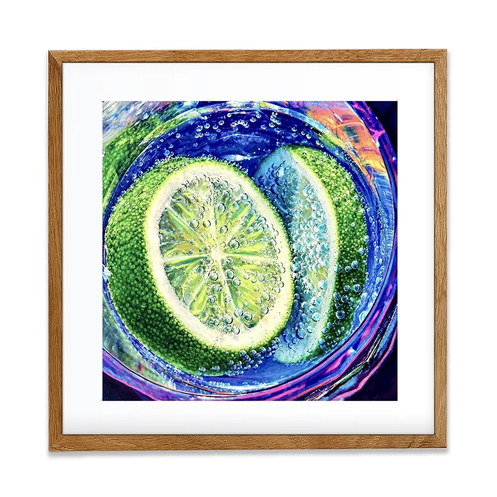 Gin And Tonic Cocktail Square Framed Art Print Gin And Tonic Cocktail Square Framed Art Print wall art product David Alexander Elder