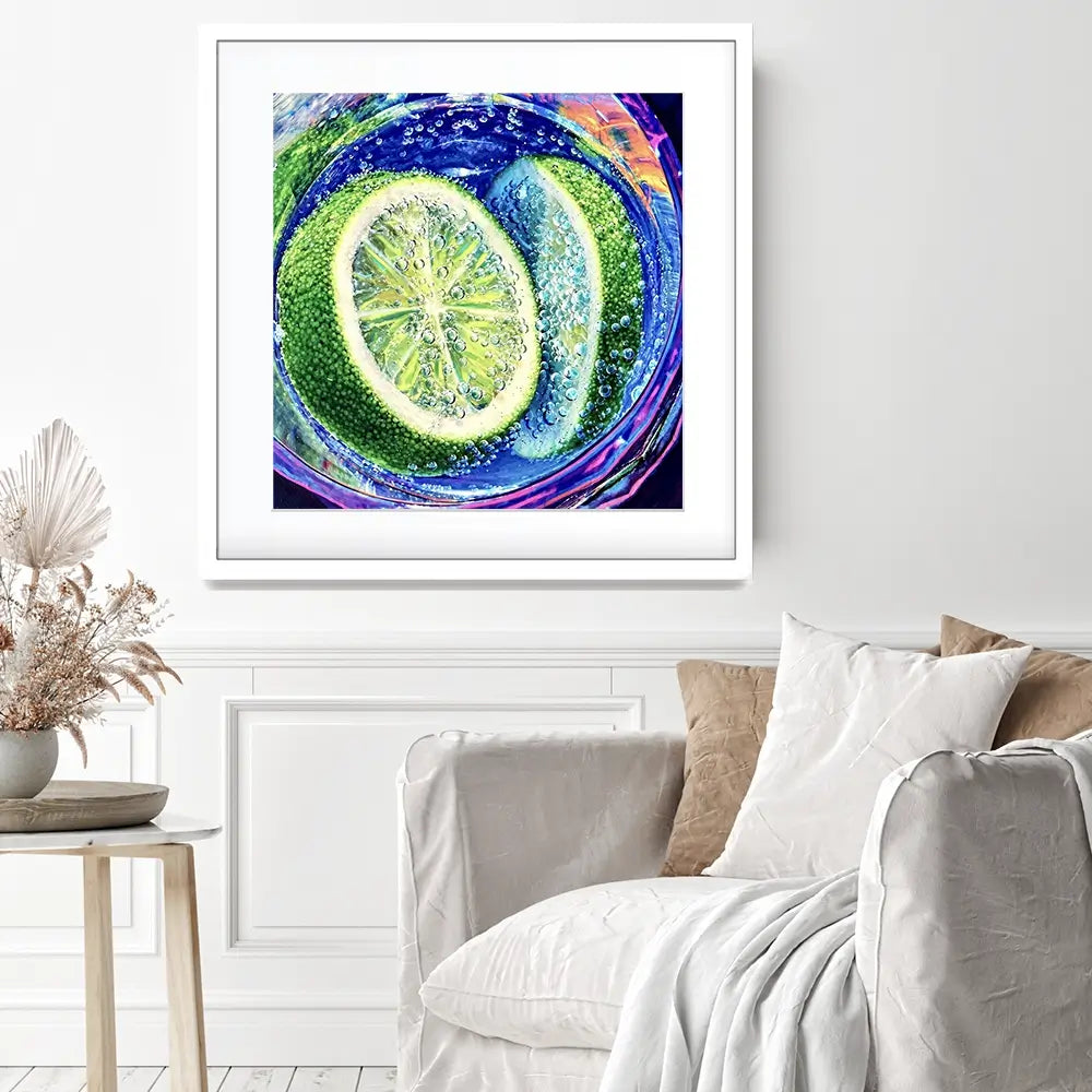 Gin And Tonic Cocktail Square Framed Art Print Gin And Tonic Cocktail Square Framed Art Print wall art product David Alexander Elder