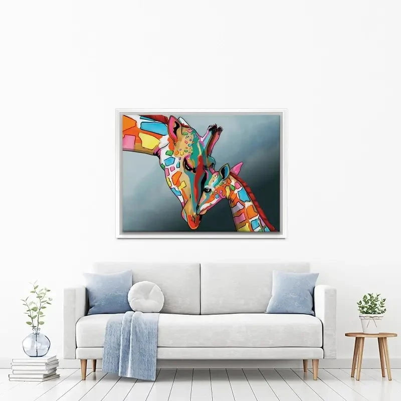 Giraffe and Calf Canvas Print Giraffe and Calf Canvas Print wall art product Independent