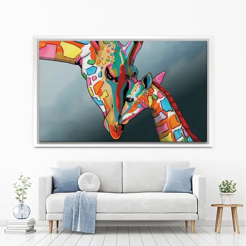 Giraffe and Calf Canvas Print Giraffe and Calf Canvas Print wall art product Independent