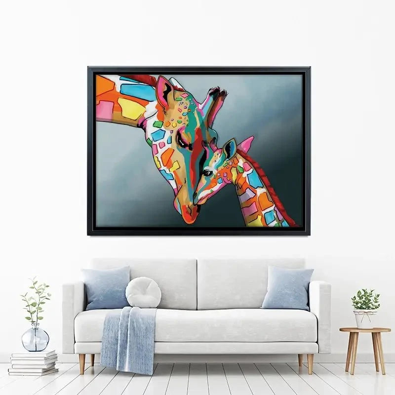 Giraffe and Calf Canvas Print Giraffe and Calf Canvas Print wall art product Independent