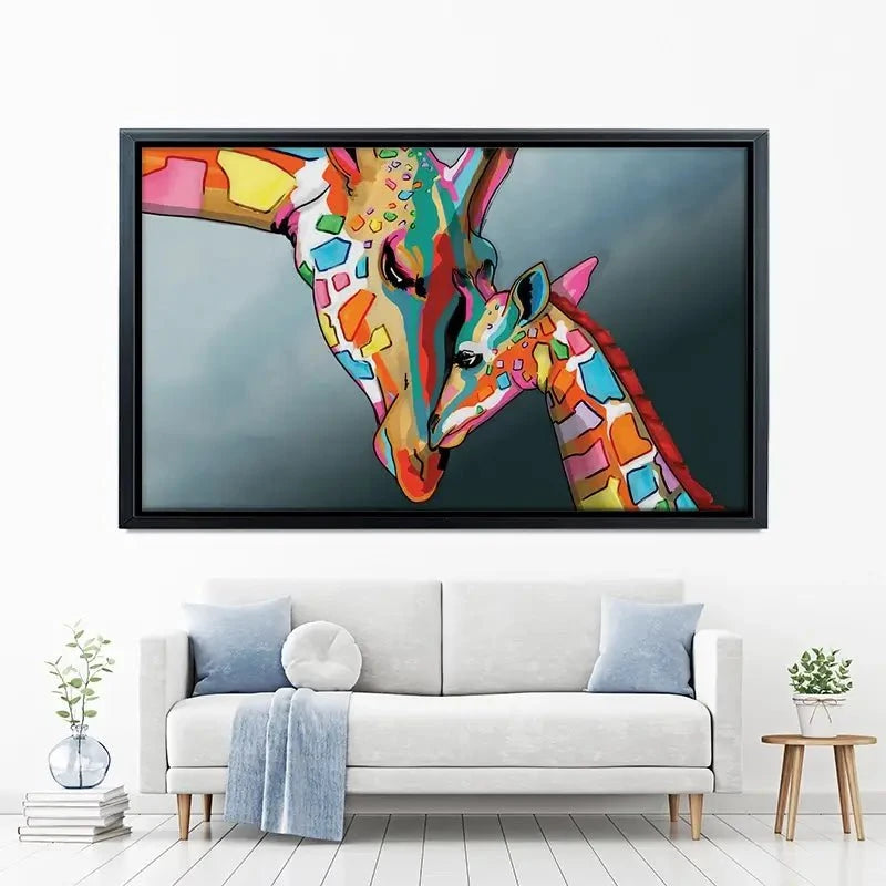 Giraffe and Calf Canvas Print Giraffe and Calf Canvas Print wall art product Independent