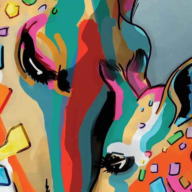 Giraffe and Calf Canvas Print Giraffe and Calf Canvas Print wall art product Independent