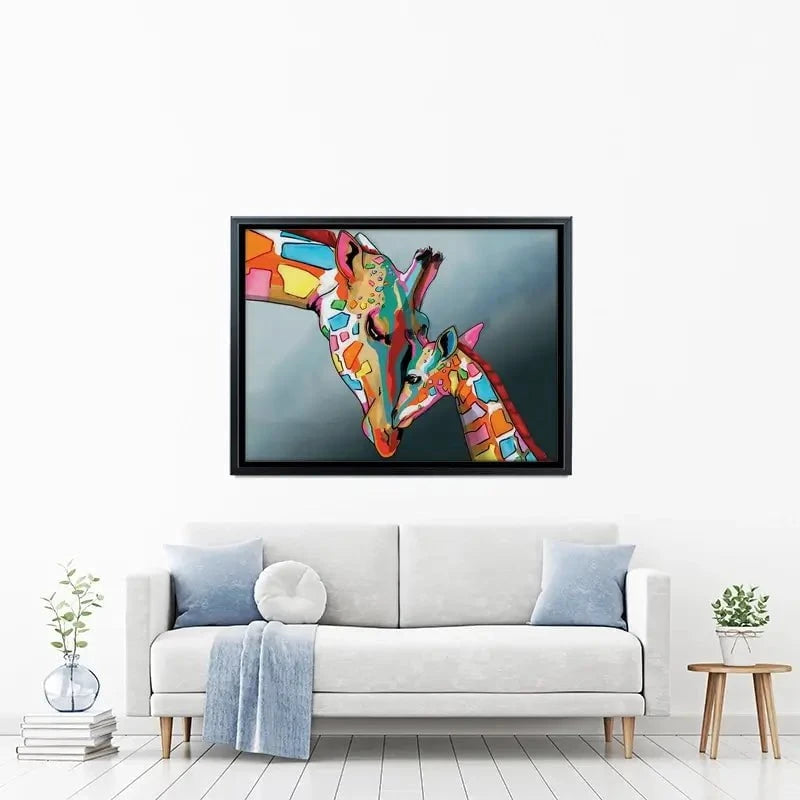 Giraffe and Calf Canvas Print Giraffe and Calf Canvas Print wall art product Independent