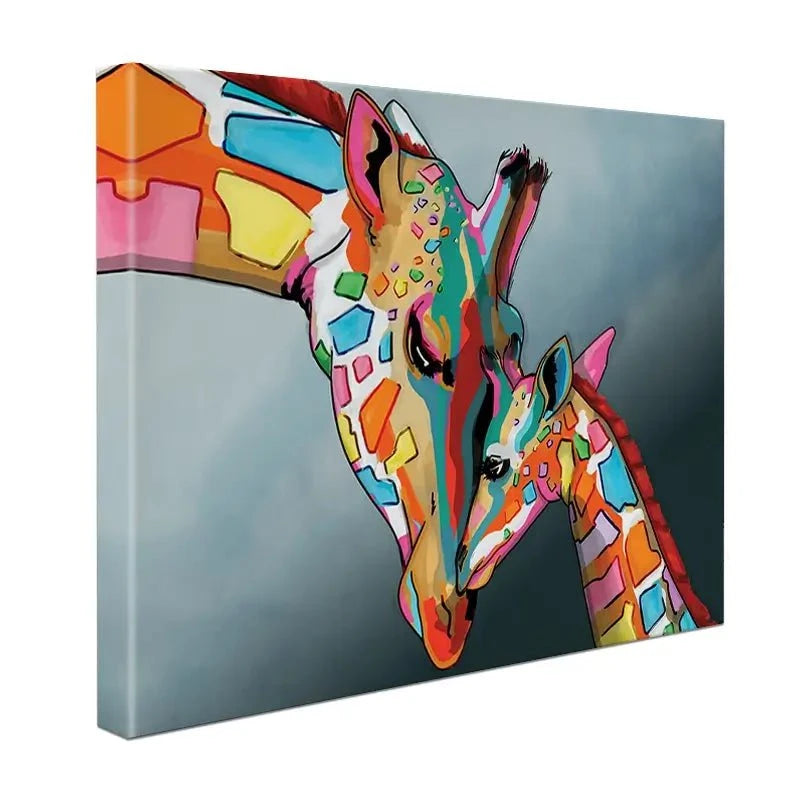 Giraffe and Calf Canvas Print Giraffe and Calf Canvas Print wall art product Independent
