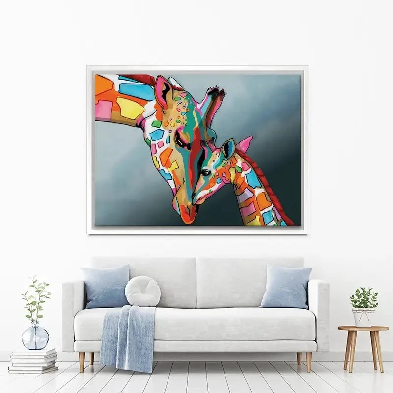 Giraffe and Calf Canvas Print Giraffe and Calf Canvas Print wall art product Independent