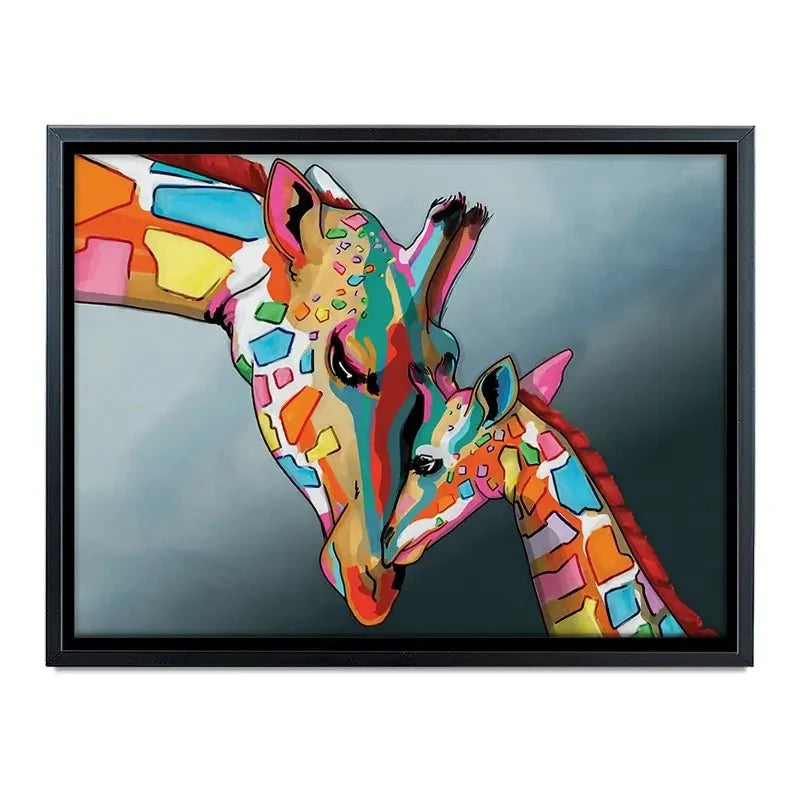 Giraffe and Calf Canvas Print Giraffe and Calf Canvas Print wall art product Independent