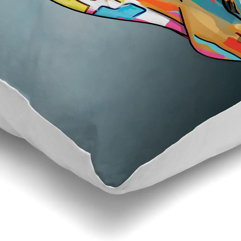 Giraffe And Calf Cushion Giraffe And Calf Cushion wall art product Art Print Shop
