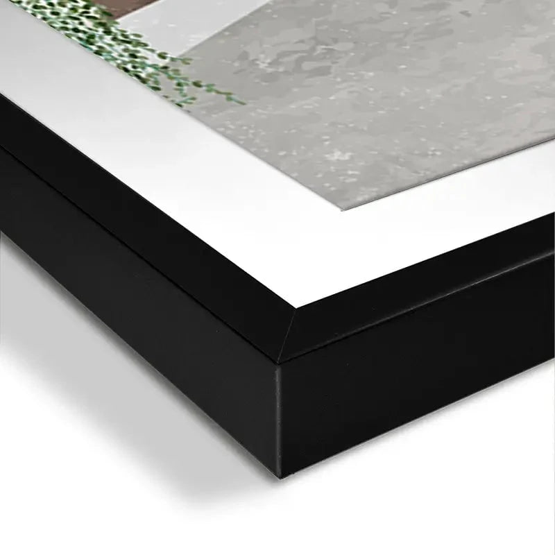 Giraffe By The Stairs Framed Art Print Giraffe By The Stairs Framed Art Print wall art product Sarah Manovski