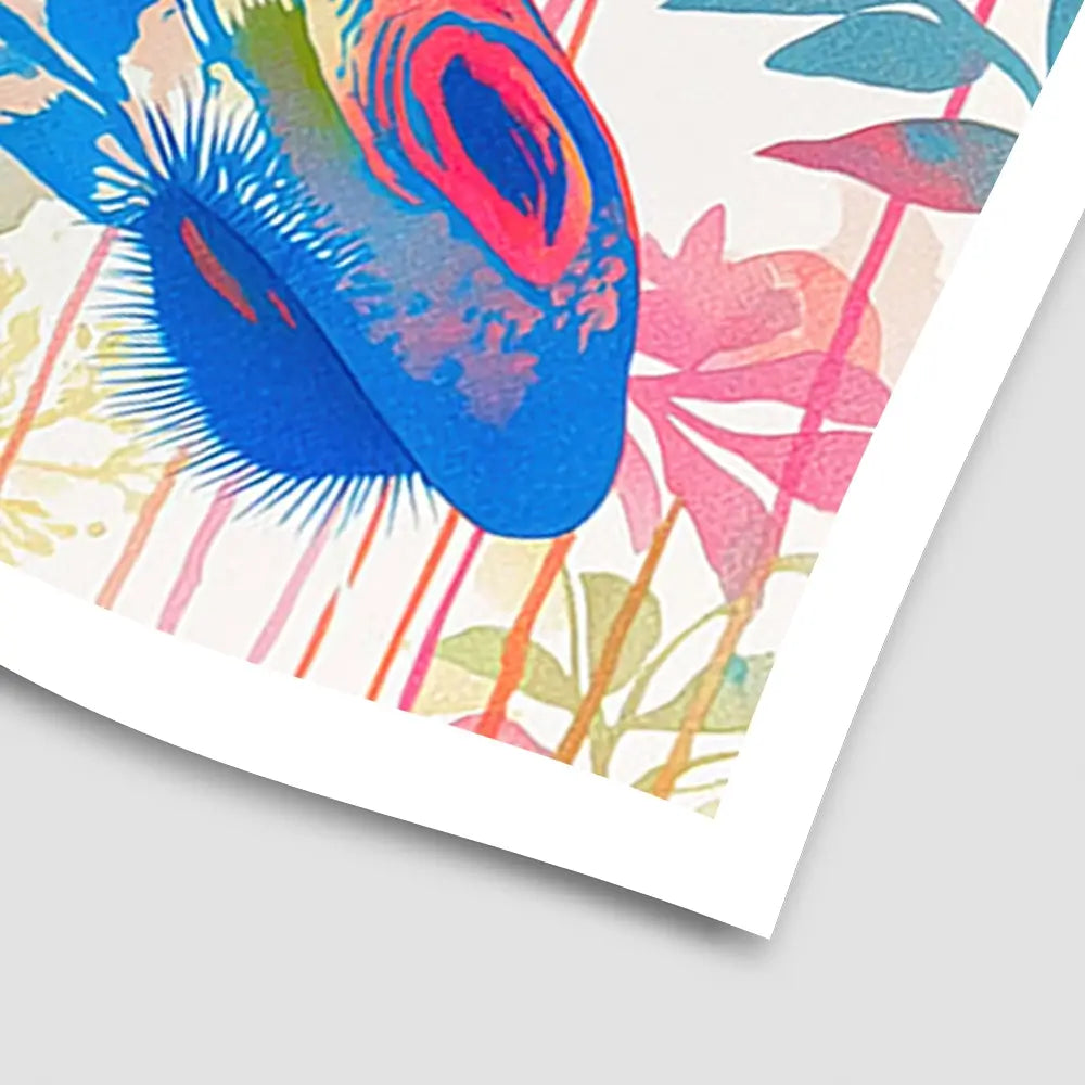Giraffe In Bloom Art Print Giraffe In Bloom Art Print wall art product Chromatic Storm Studio