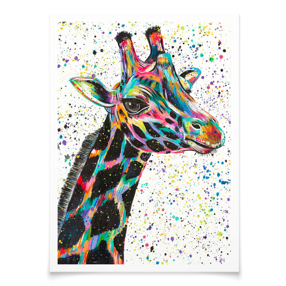 Giraffe Nora Art Print Giraffe Nora Art Print wall art product Emma LC Art
