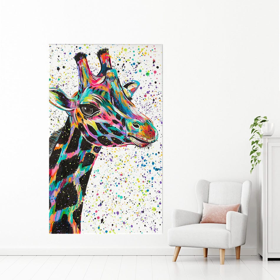 Giraffe Nora Canvas Print wall art product Emma LC Art
