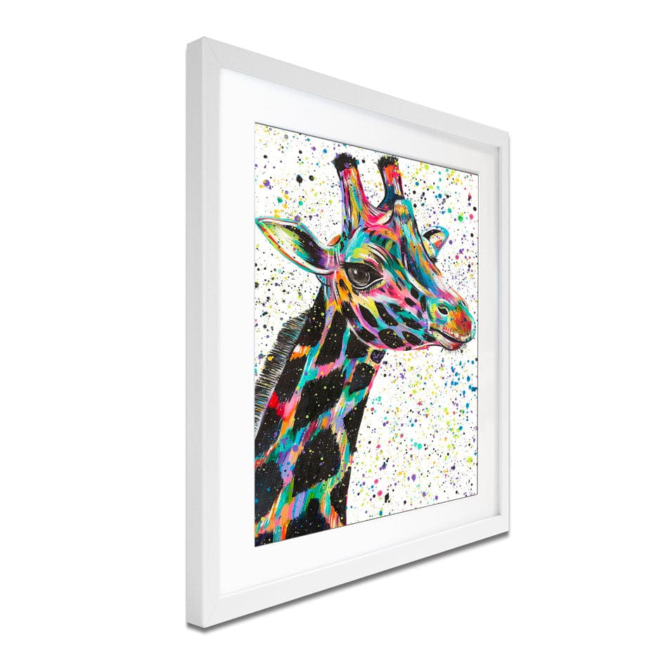 Giraffe Nora Framed Art Print wall art product Emma LC Art