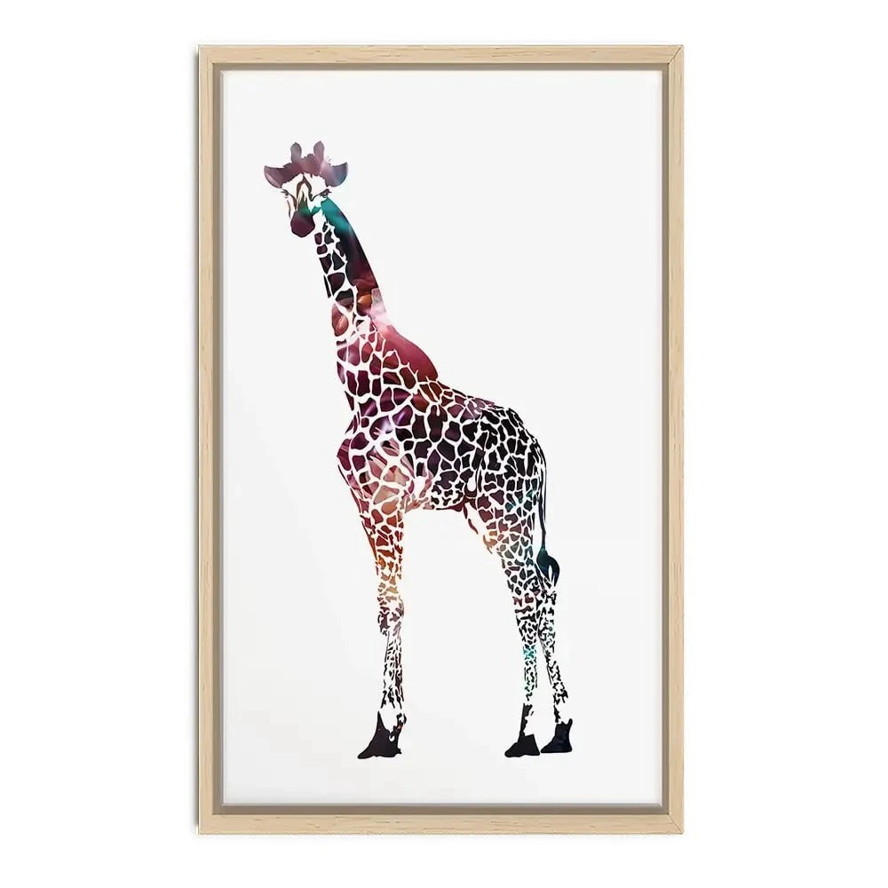 Giraffe On White Canvas Print Giraffe On White Canvas Print wall art product Sarah Manovski