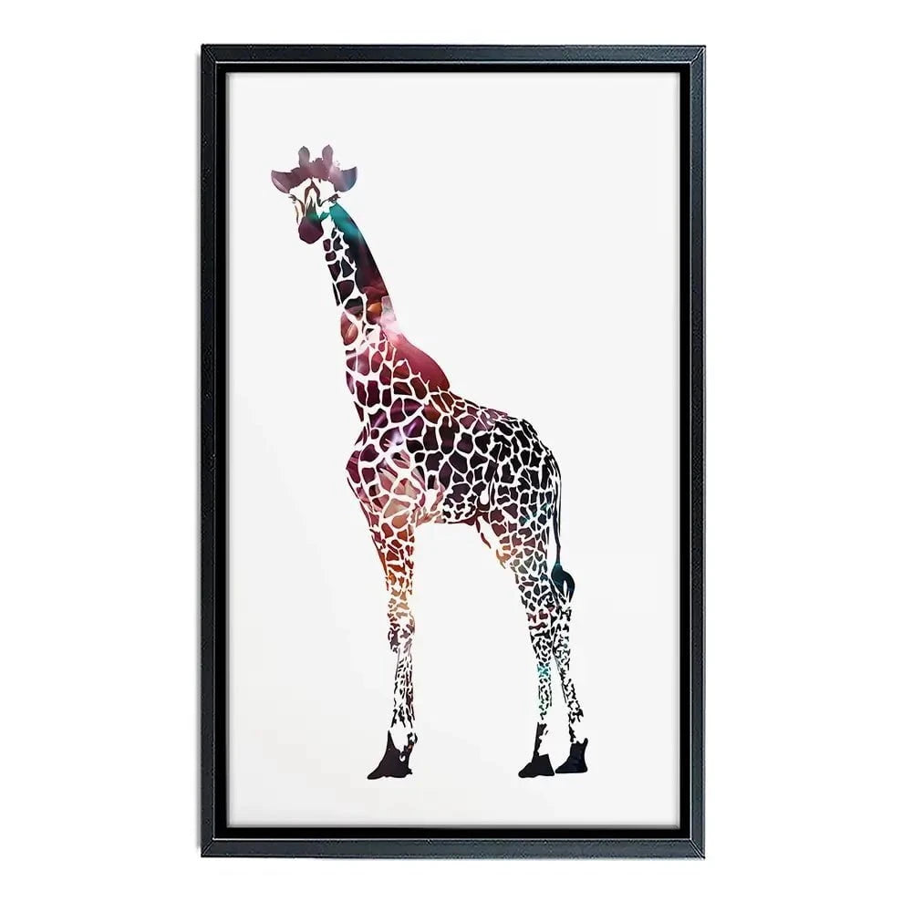 Giraffe On White Canvas Print Giraffe On White Canvas Print wall art product Sarah Manovski