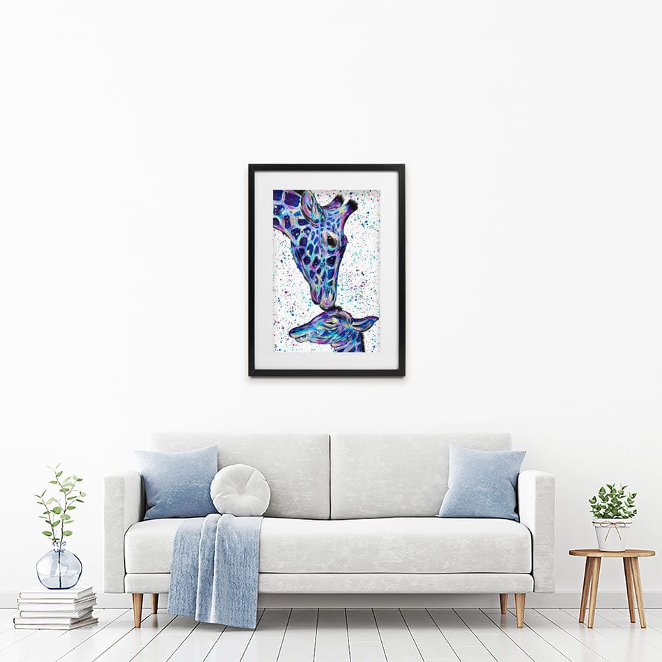 Giraffes Milly And Max Framed Art Print wall art product Emma LC Art