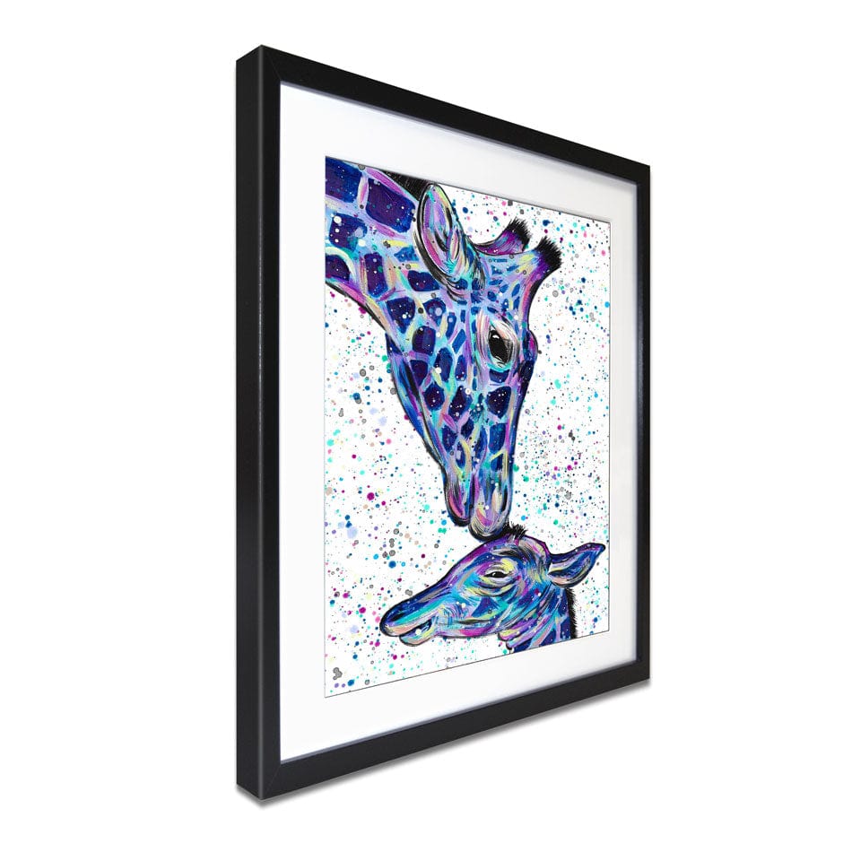 Giraffes Milly And Max Framed Art Print wall art product Emma LC Art