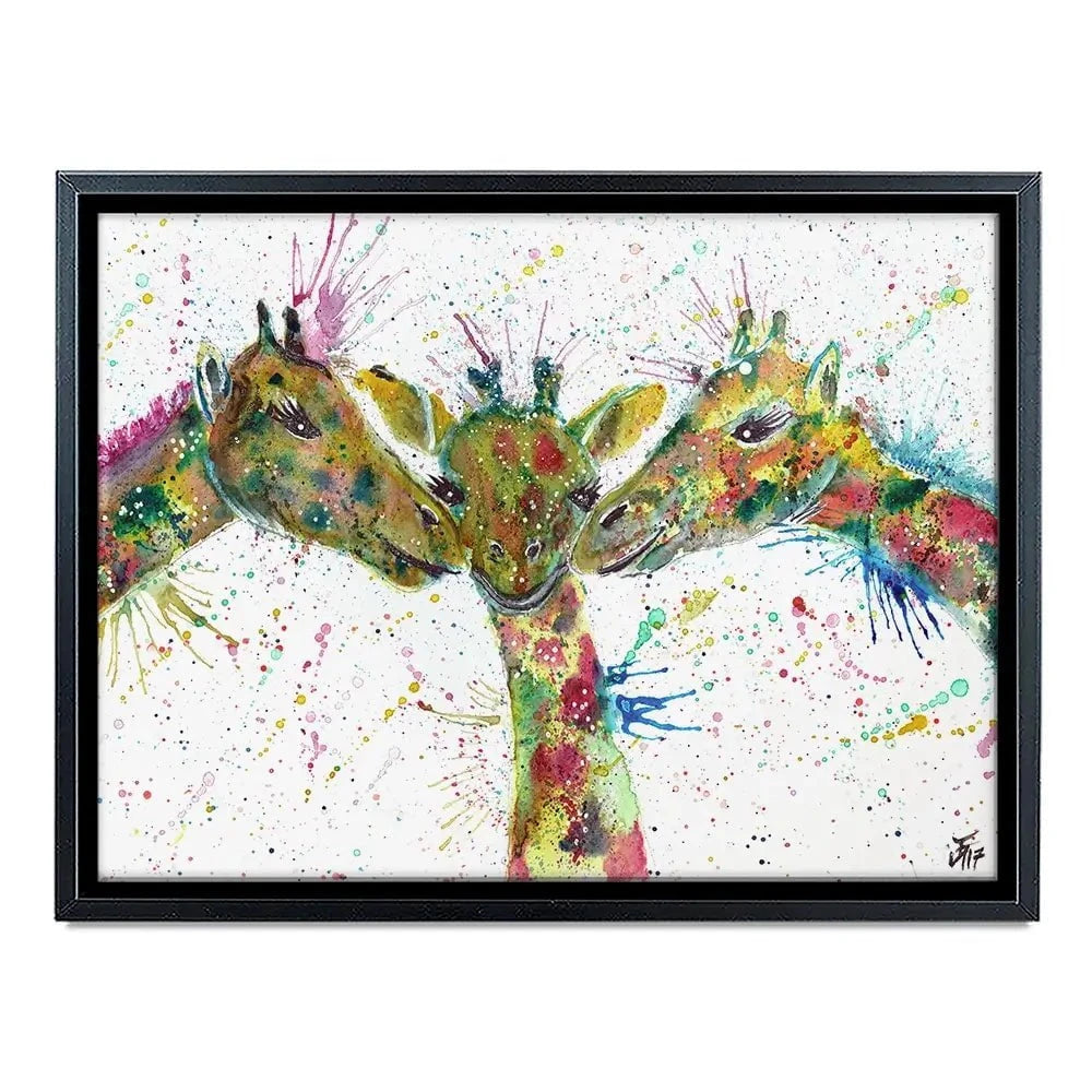 Giraffes Together Canvas Print Giraffes Together Canvas Print wall art product Jamie Taylor