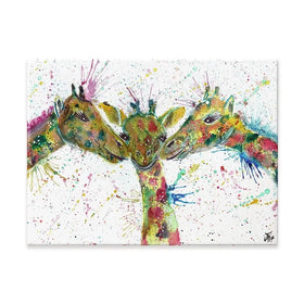 Giraffes Together Canvas Print Giraffes Together Canvas Print wall art product Jamie Taylor