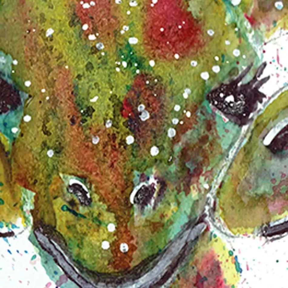 Giraffes Together Framed Art Print Trio Giraffes Together Framed Art Print Trio wall art product Jamie Taylor