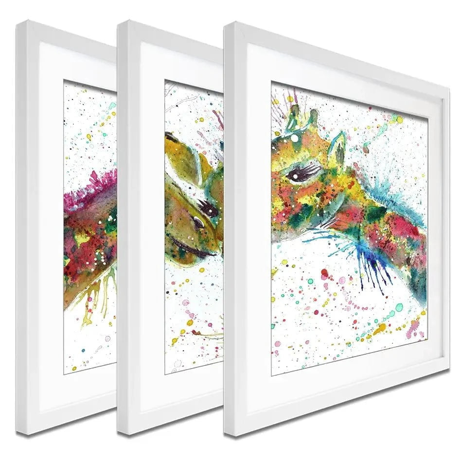 Giraffes Together Framed Art Print Trio Giraffes Together Framed Art Print Trio wall art product Jamie Taylor