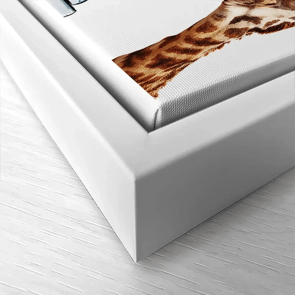 Giraffes With Books Canvas Print Giraffes With Books Canvas Print wall art product Sergey Novikov / Shutterstock