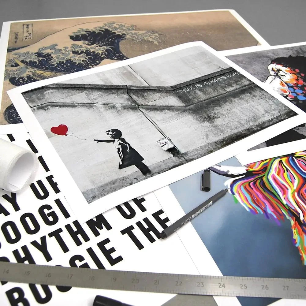 Girl And Heart Balloon Art Print Girl And Heart Balloon Art Print | Girl And Heart Balloon Artwork  wall art product Banksy