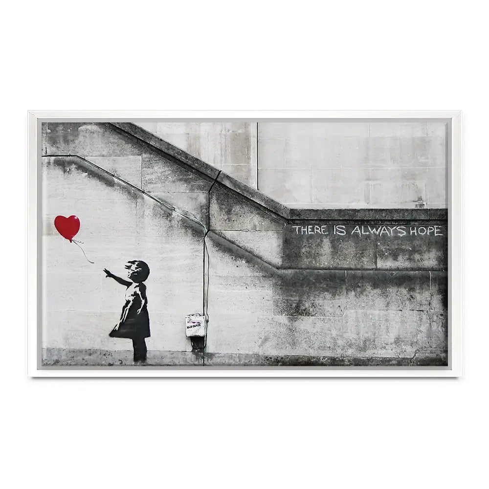 Girl And Heart Balloon Oversized Canvas Print Girl And Heart Balloon Oversized Canvas Print wall art product Art Print Shop