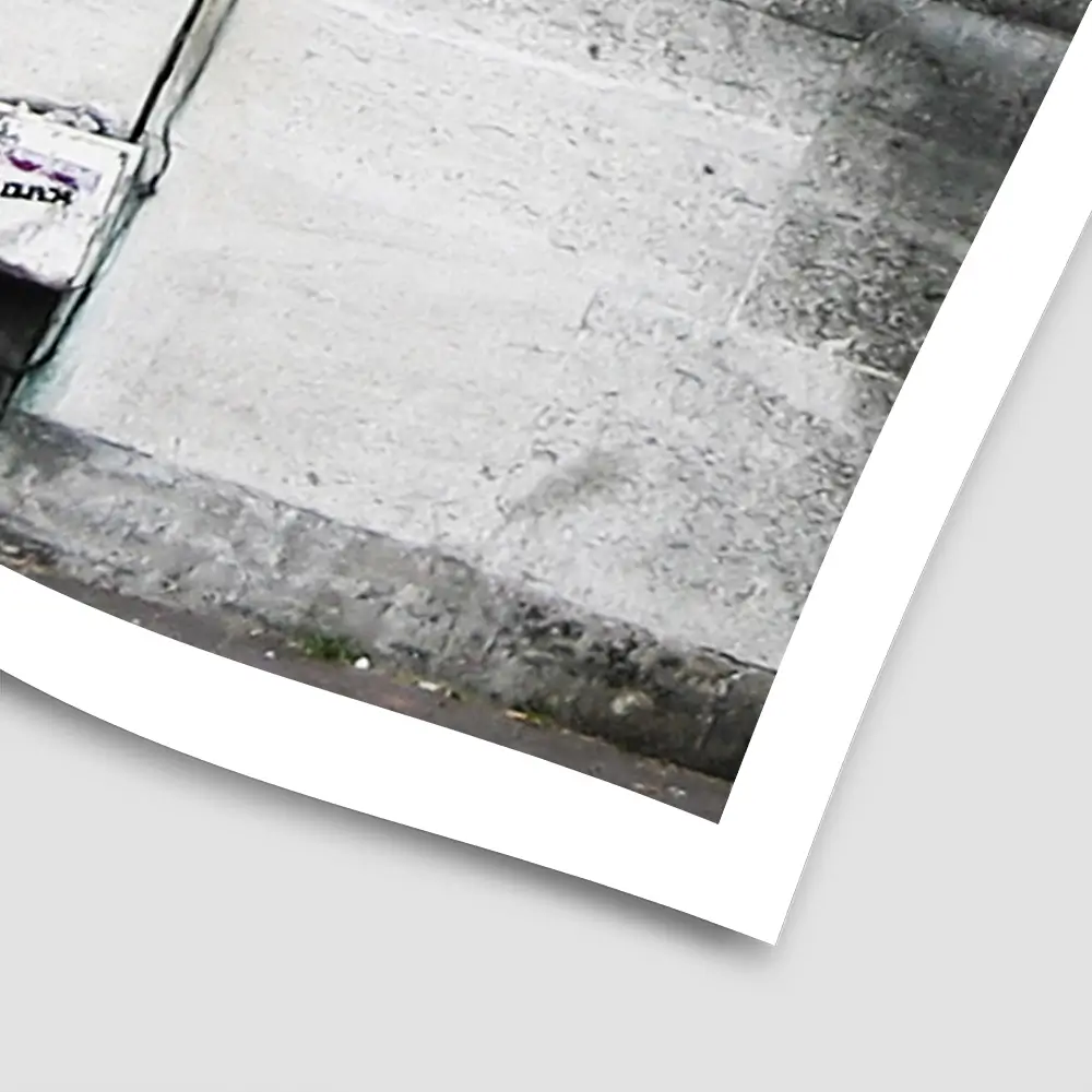 Girl And Heart Balloon Square Art Print Girl And Heart Balloon Square Art Print wall art product Banksy