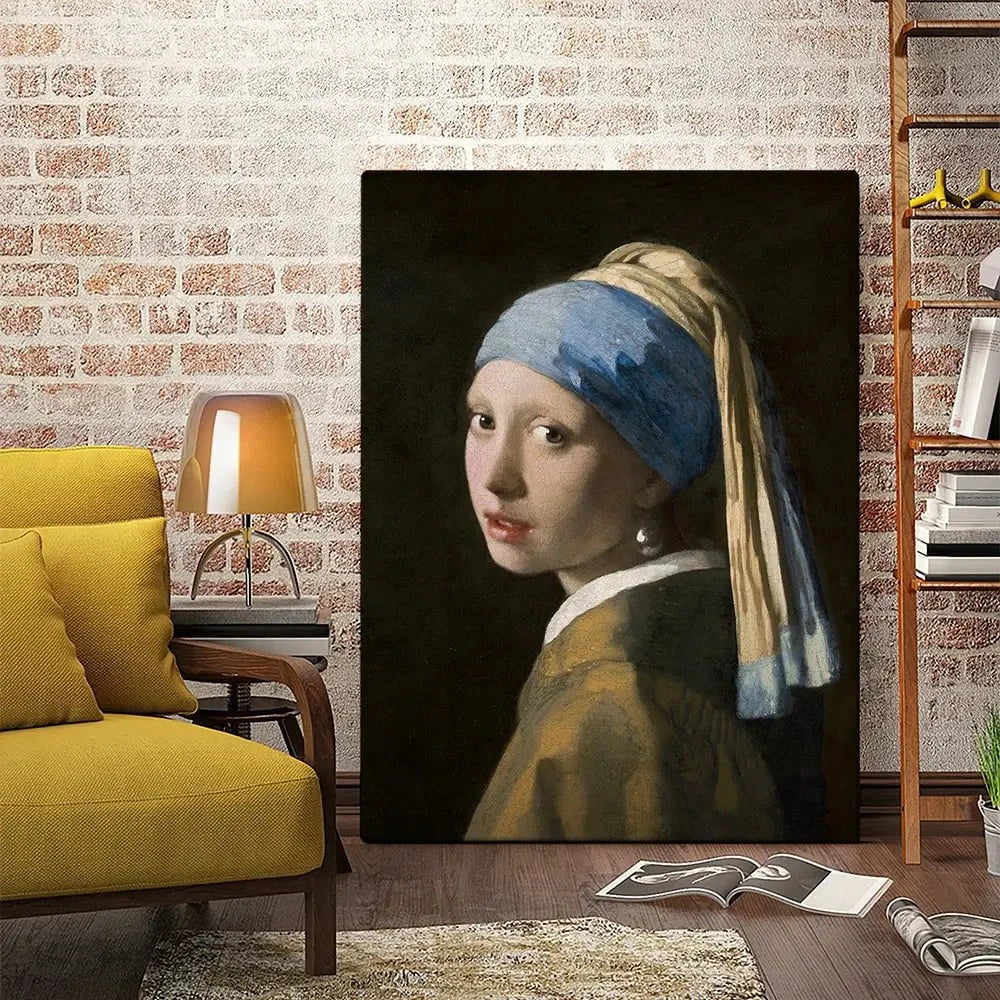 Girl With A Pearl Earring Canvas Print Girl With A Pearl Earring Canvas Print wall art product Johannes Vermeer