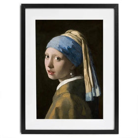 Girl With A Pearl Earring Framed Art Print Girl With A Pearl Earring Framed Art Print wall art product Johannes Vermeer