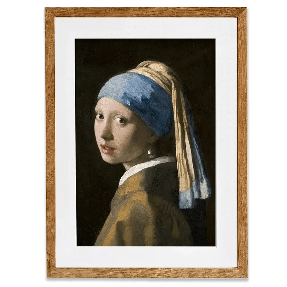 Girl With A Pearl Earring Framed Art Print Girl With A Pearl Earring Framed Art Print wall art product Johannes Vermeer