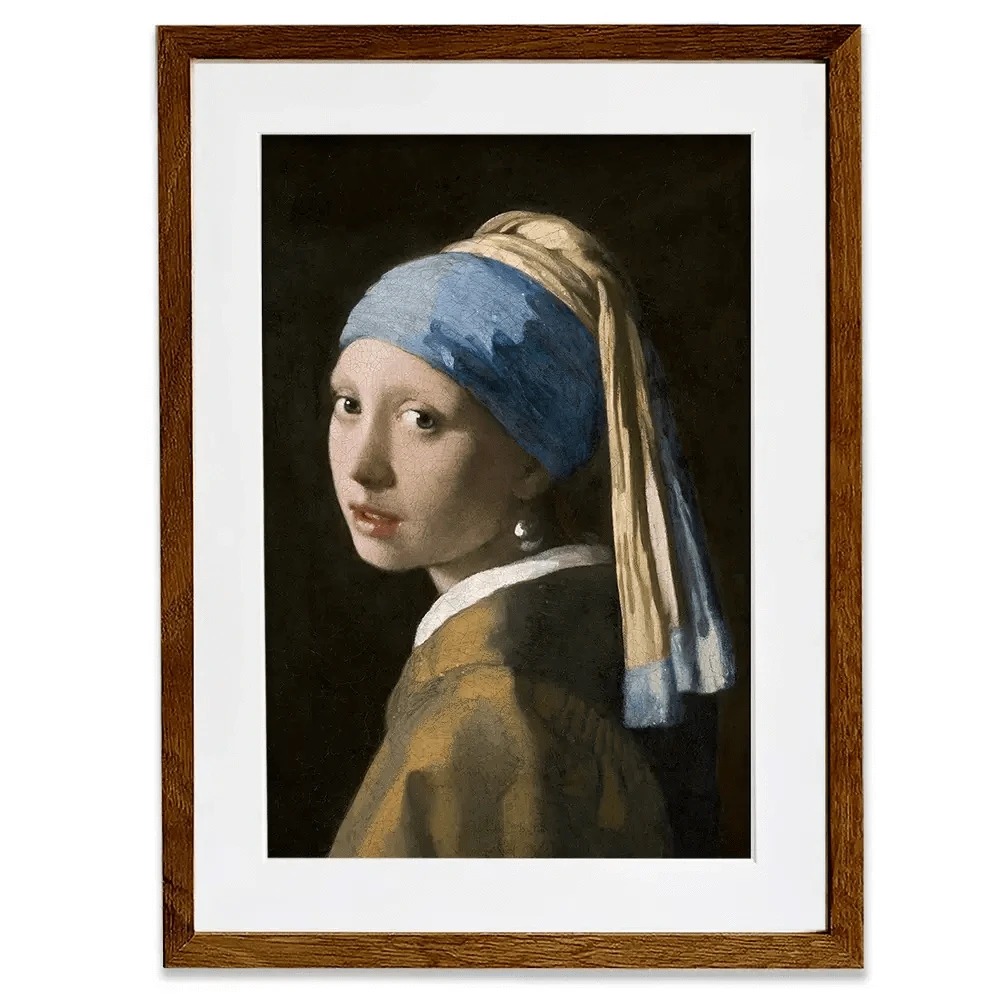 Girl With A Pearl Earring Framed Art Print Girl With A Pearl Earring Framed Art Print wall art product Johannes Vermeer