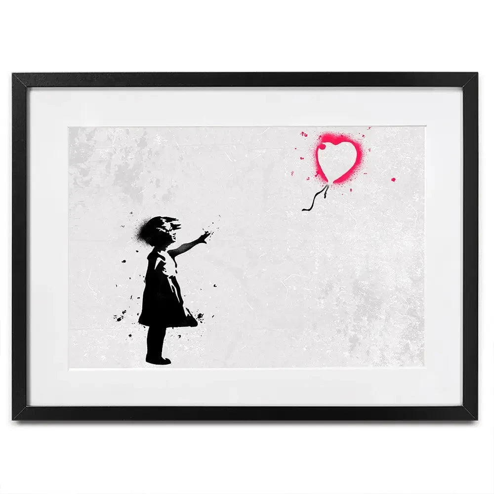 Girl With Balloon Framed Art Print Girl With Balloon Framed Art Print wall art product Banksy