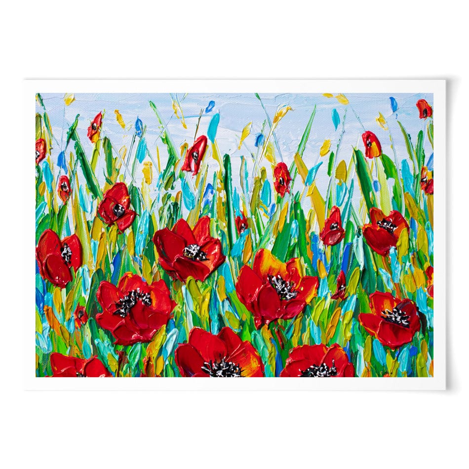 Glorious Poppies Art Print wall art product / Shutterstock