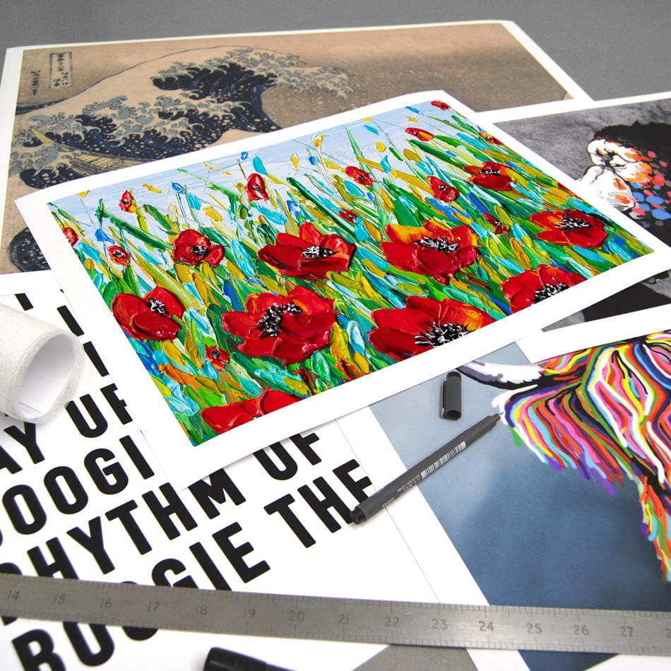 Glorious Poppies Art Print wall art product / Shutterstock