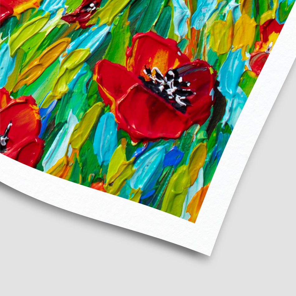 Glorious Poppies Art Print wall art product / Shutterstock