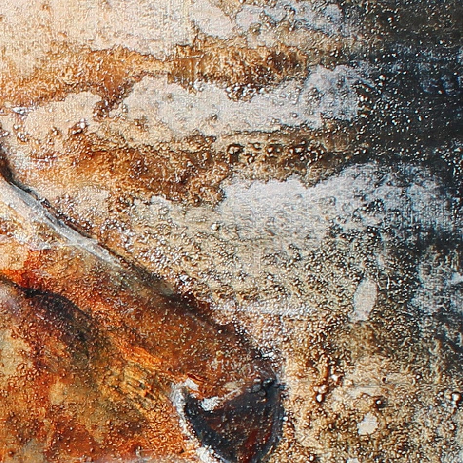 Glowing Lion Art Print wall art product Studio Paint-Ing