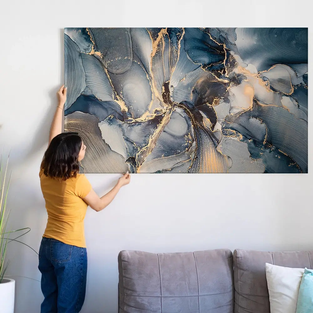 Glowing Marble Oversized Canvas Print Glowing Marble Oversized Canvas Print wall art product Art Print Shop