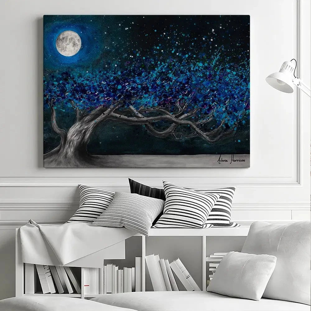 Glowing Midnight Tree Canvas Print Glowing Midnight Tree Canvas Print wall art product Ashvin Harrison